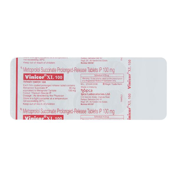 Vinicor XL 100mg Tablet 10'S