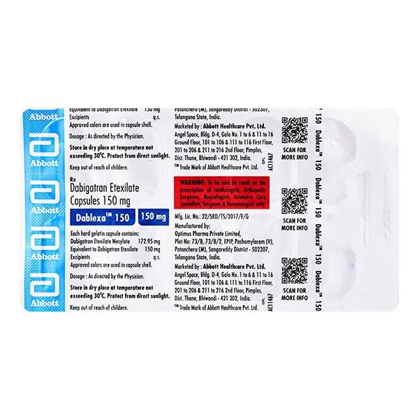 Dablexa 150mg Capsule 10'S