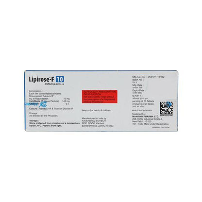 Lipirose F 10mg Tablet 10'S