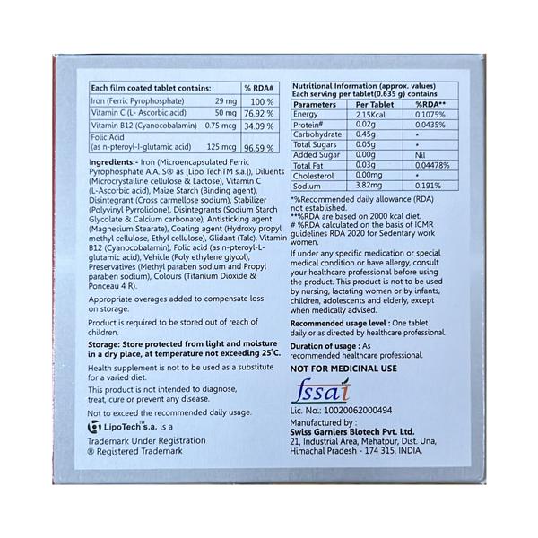 IRONSHINE GLUTEN FREE Tablet 15's