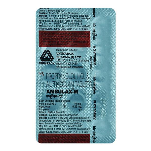 Ambulax M Tablet 10'S