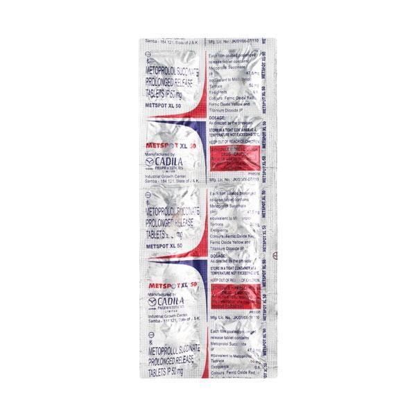Metspot XL 50mg Tablet 10'S