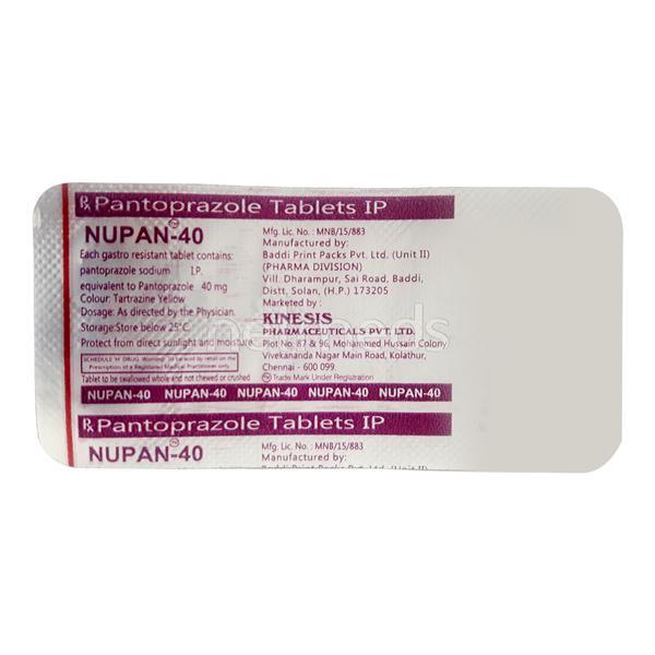Nupan 40mg Tablet 10'S