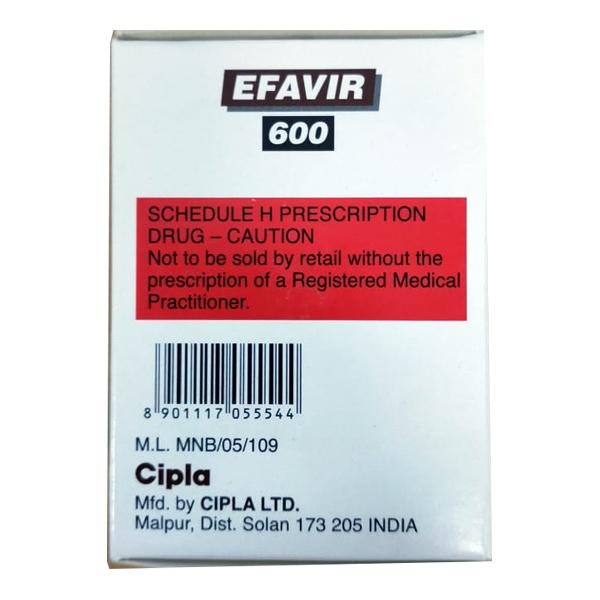 Efavir 600mg Tablet 30'S