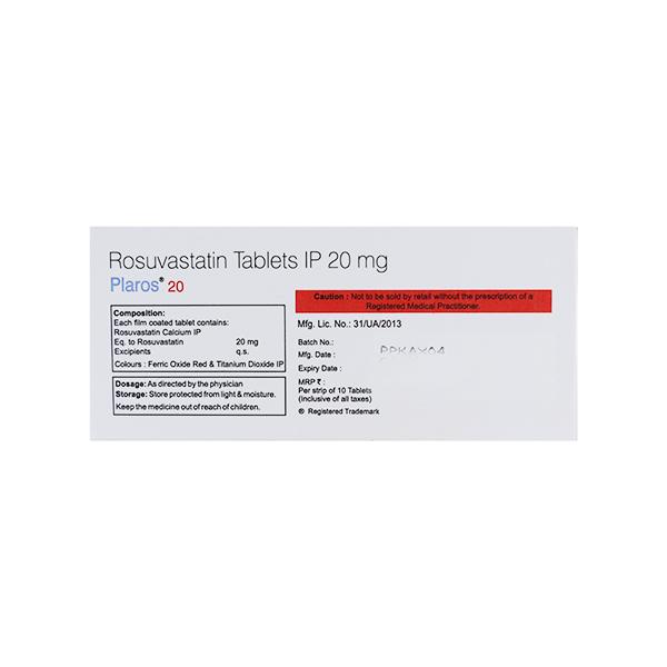 PLAROS 20mg Tablet 10's