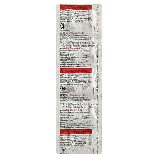 Amvalor Chrono 500mg Tablet 10'S