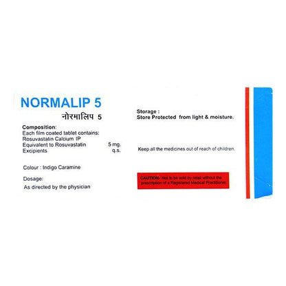 NORMALIP 5mg Tablet 10's