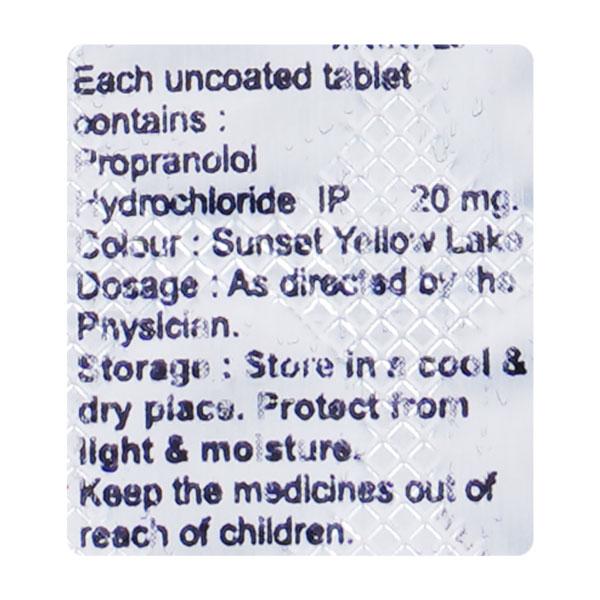 Prolol 20mg Tablet 10'S