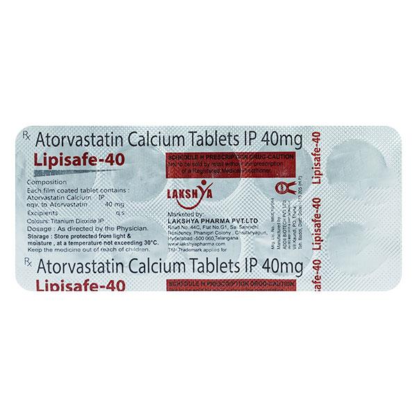 LIPISAFE 40mg Tablet 10's