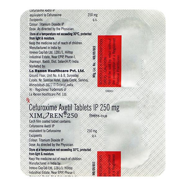 Ximoren 250mg Tablet 4'S