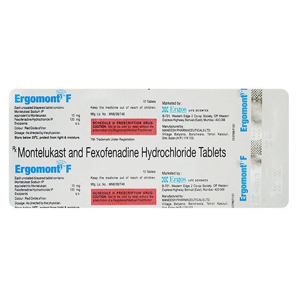 ERGOMONT F Tablet 10's