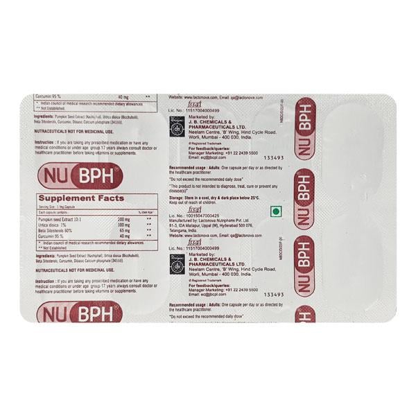 NU Bph (Veg) Capsule 10'S