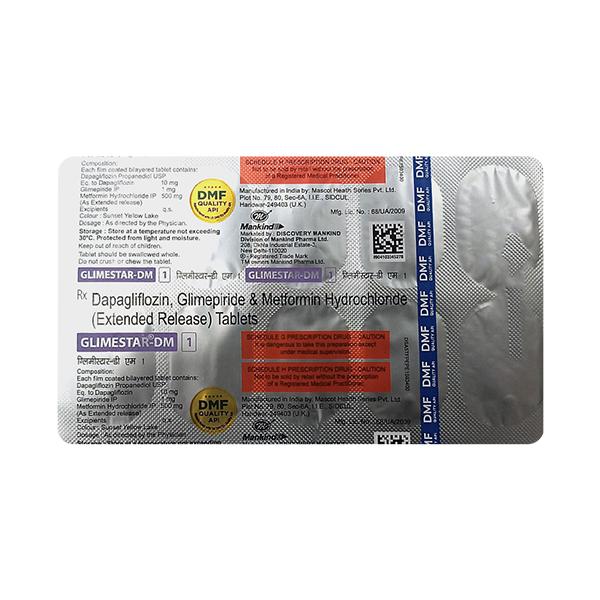 GLIMESTAR DM 1 Tablet 10's