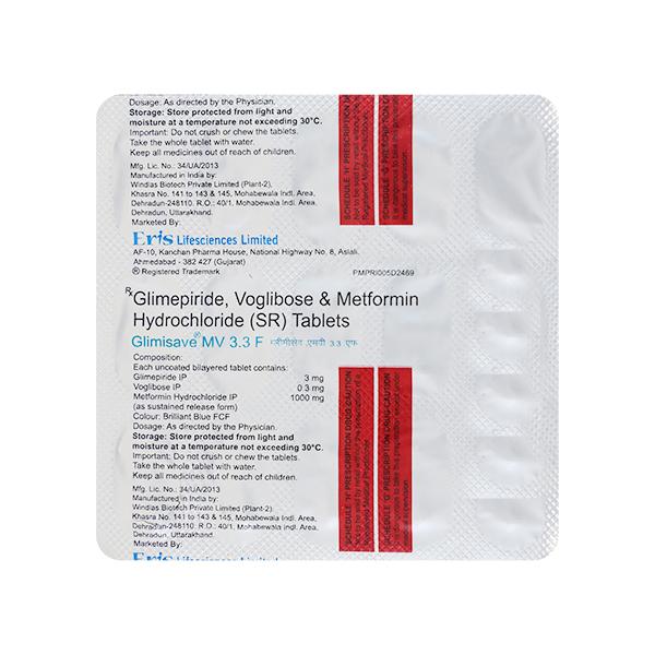 Glimisave MV 3.3 F Tablet 15'S