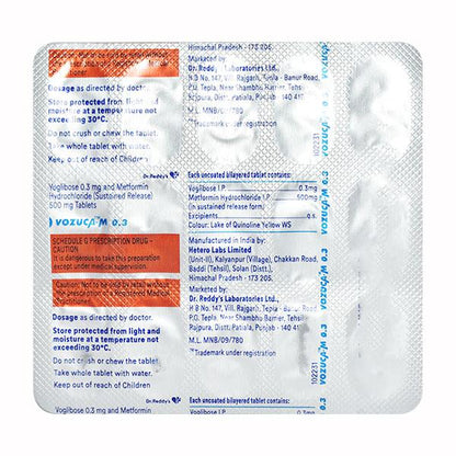 VOZUCA M 0.3 Tablet 15's