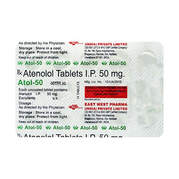 Atol 50mg Tablet 14'S