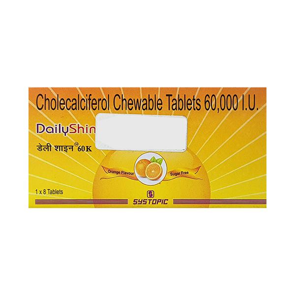Dailyshine 60K Sugar free Orange Flavour Tablet 8'S