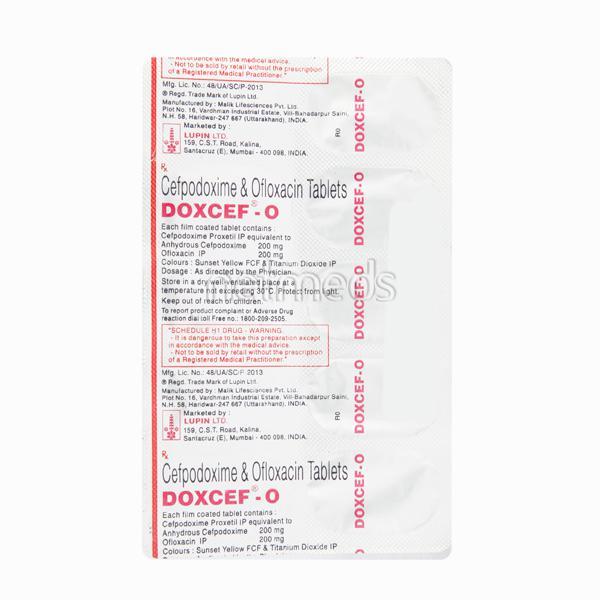 Doxcef O Tablet 10'S