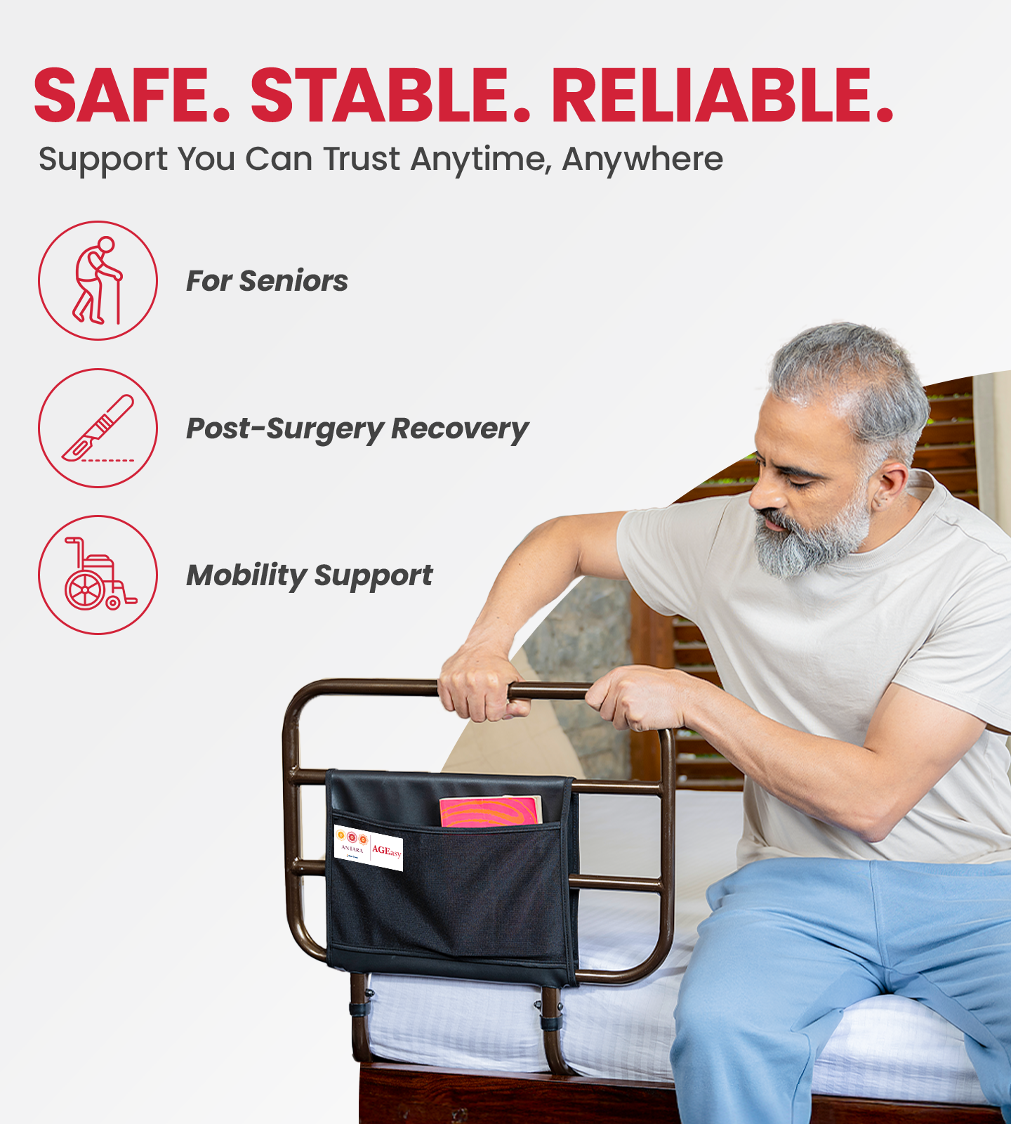 AGEasy Safety Bed Rail for Seniors