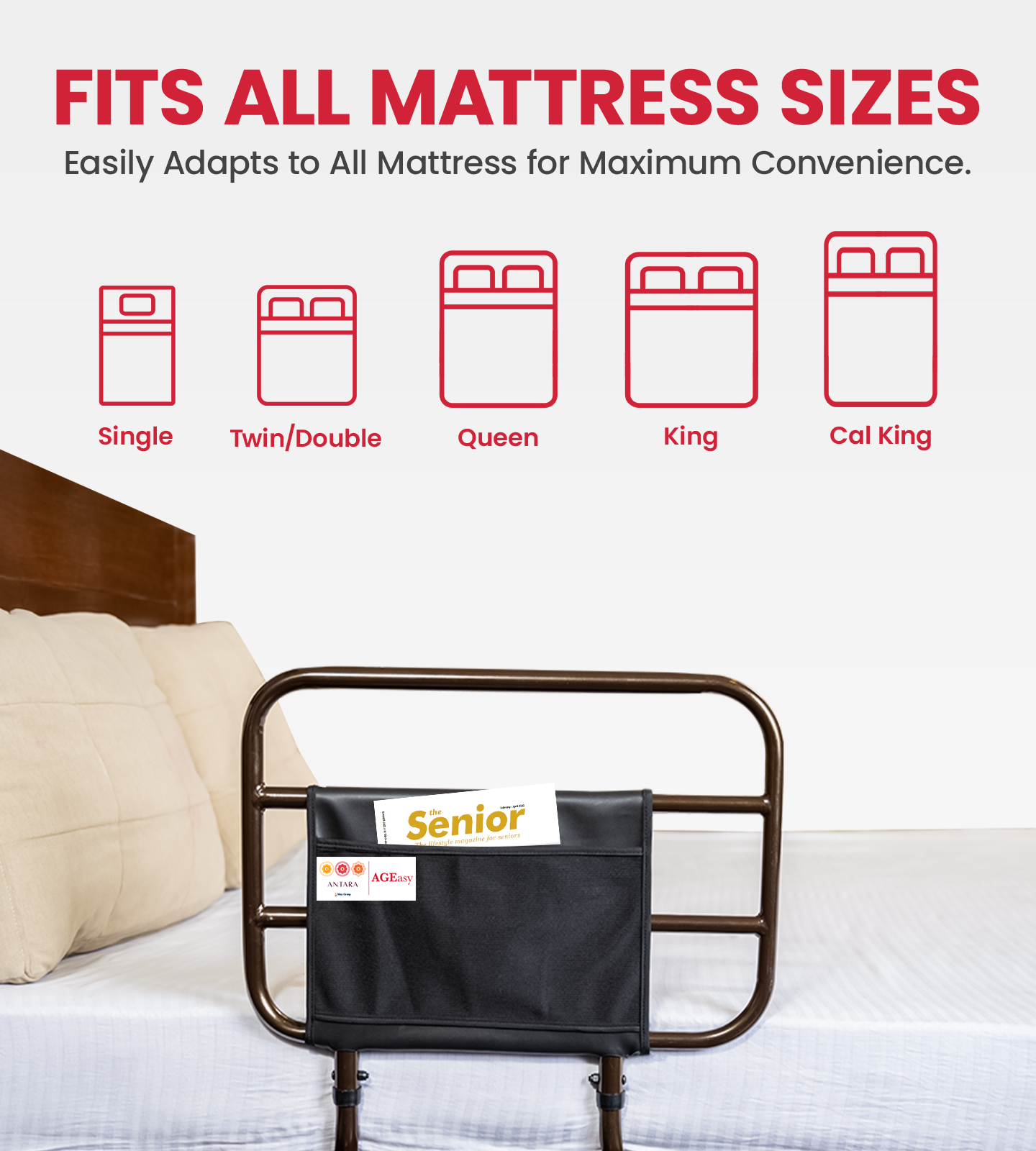 AGEasy Safety Bed Rail for Seniors