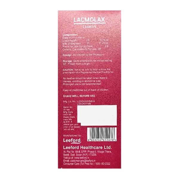 LACMOLAX Laxative Mint Flavour Suspension 170ml