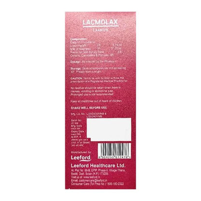 LACMOLAX Laxative Mint Flavour Suspension 170ml