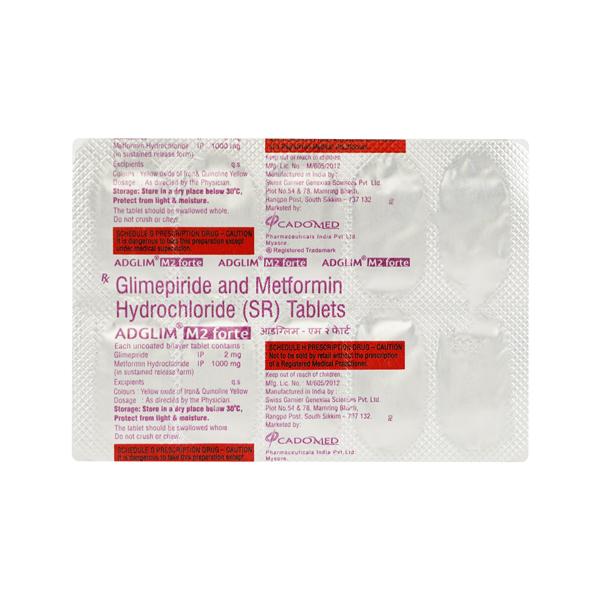 Adglim M2 Forte Tablet 10'S