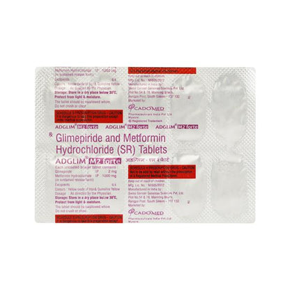 Adglim M2 Forte Tablet 10'S