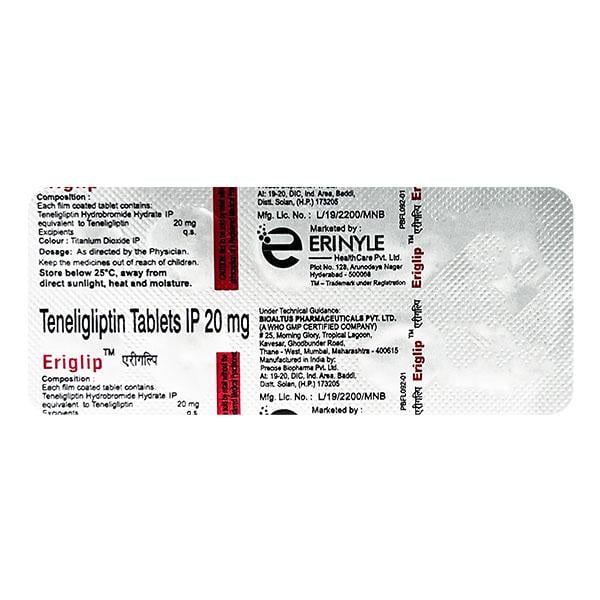 ERIGLIP 20mg Tablet 10's