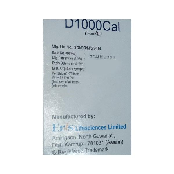 D 1000 Cal Tablet 10'S