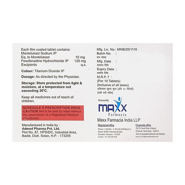 MONTUKAST FX Tablet 10's