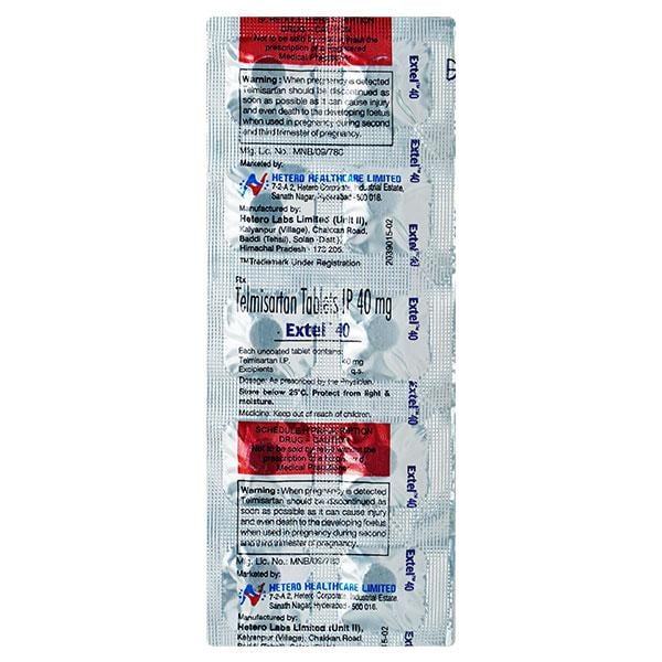 Extel 40mg Tablet 10'S