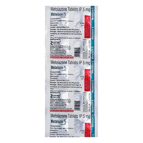 METALOZIN 5 Tablet 10's