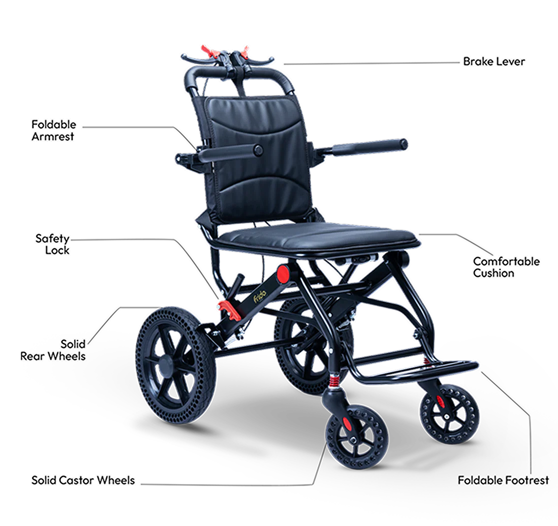 Frido Foldable Travel Plus Wheelchair