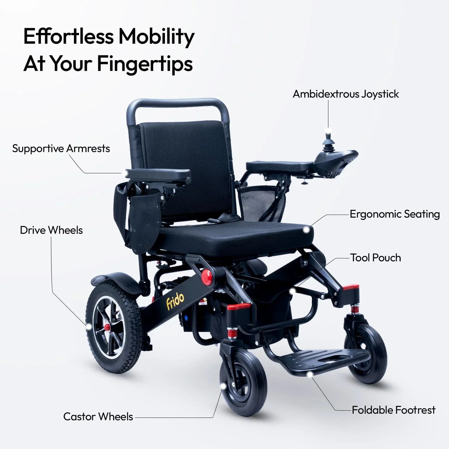 Frido Carbon Fiber Electric Wheelchair