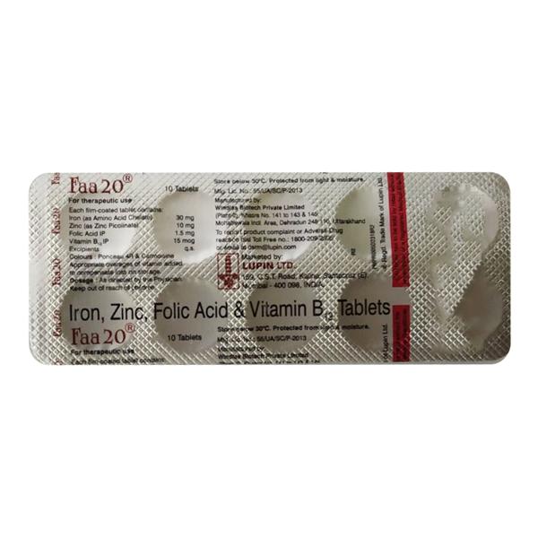 FAA 20mg Tablet 10'S