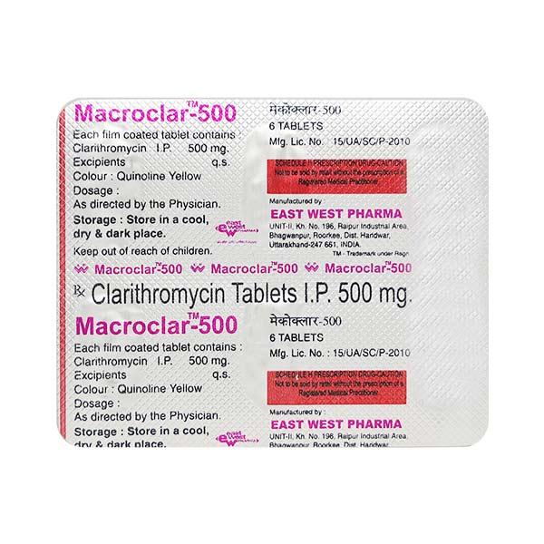Macroclar 500mg Tablet 6'S