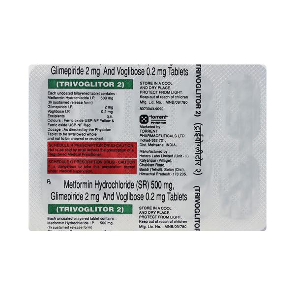 Trivoglitor 2mg Tablet 10'S
