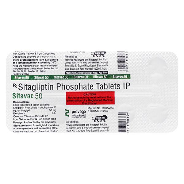 SITAVAC 50 Tablet 7's