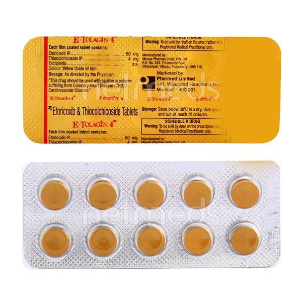 E Tolagin 4mg Tablet 10'S