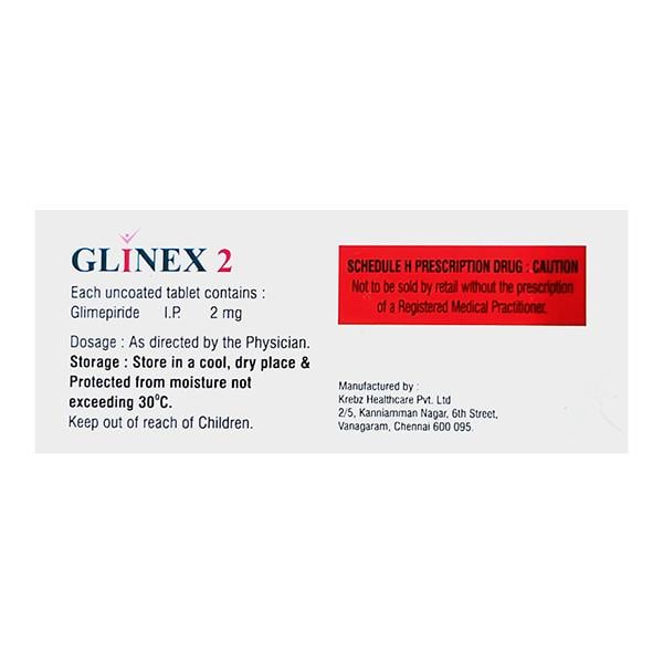 GLINEX 2mg Tablet 10's