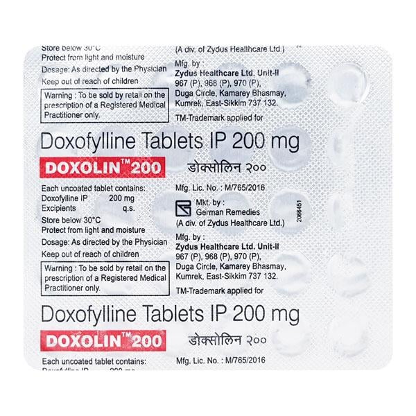 Doxolin 200mg Tablet 30'S