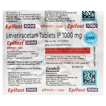 EPIFAST 1000 Tablet 10's