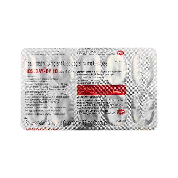 Roseday CV 10/75mg Capsule 10'S