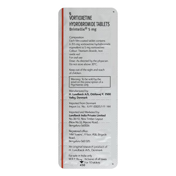 Brintellix 5mg Tablet 10'S