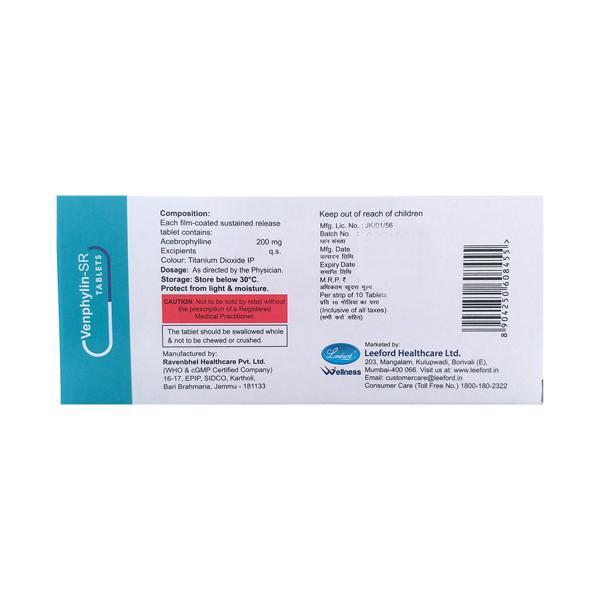 Venphylin SR 200mg Tablet 10'S