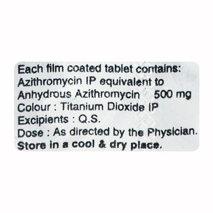 Zeethrom 500mg Tablet 3'S