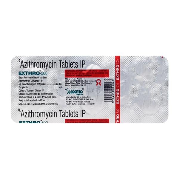 EXTHRO 500 Tablet 3's
