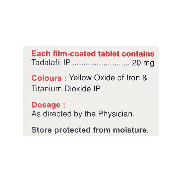 Tadacip 20mg Tablet 4'S