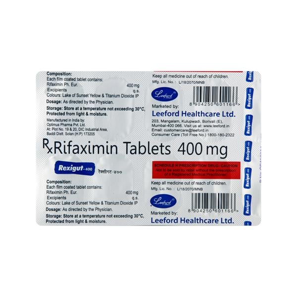 Rexigut 400mg Tablet 10'S